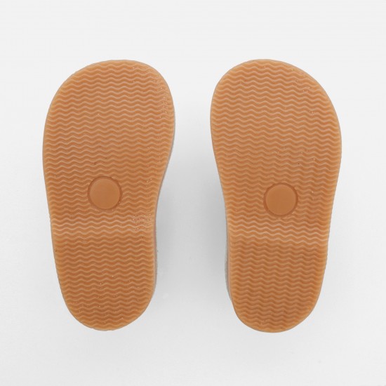 Unisex smooth leather T-strap shoes