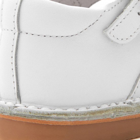 Unisex smooth leather T-strap shoes