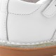 Unisex smooth leather T-strap shoes