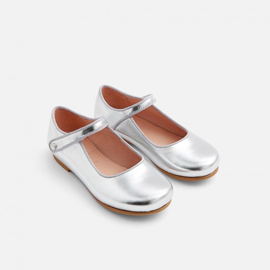 Girl glazed leather Mary Janes
