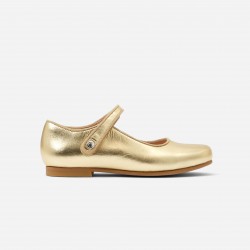 Girl glazed leather Mary Janes