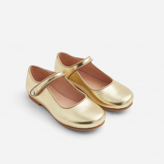Girl glazed leather Mary Janes