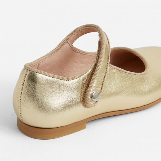 Girl glazed leather Mary Janes