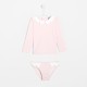 Toddler girl UV-blocking swimsuit