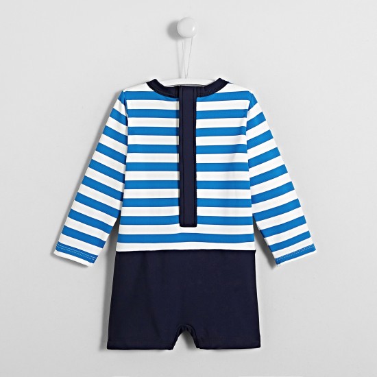 Toddler boy UV-blocking swim set