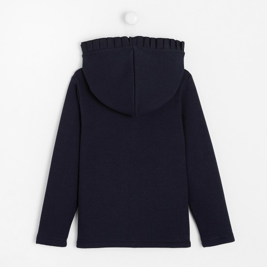 Girl zippered sweatshirt