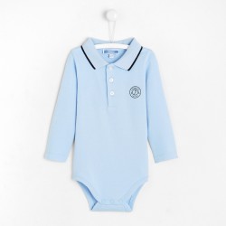 Toddler boy polo collar bodysuit