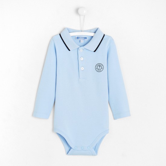 Toddler boy polo collar bodysuit