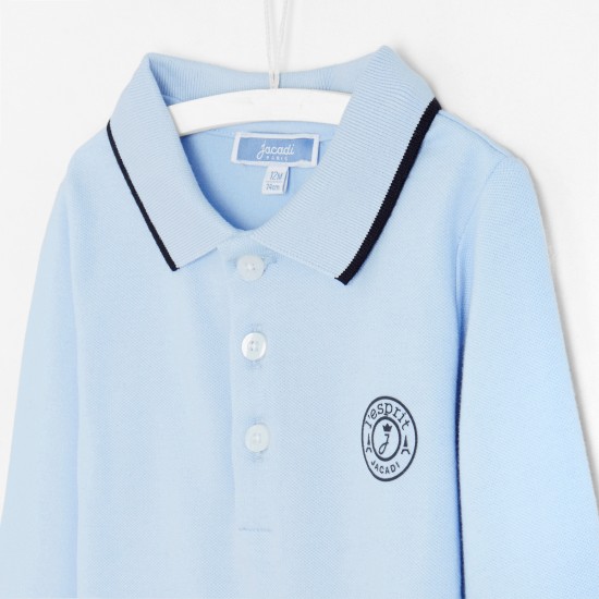 Toddler boy polo collar bodysuit