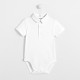 Toddler boy bodysuit with Oxford collar