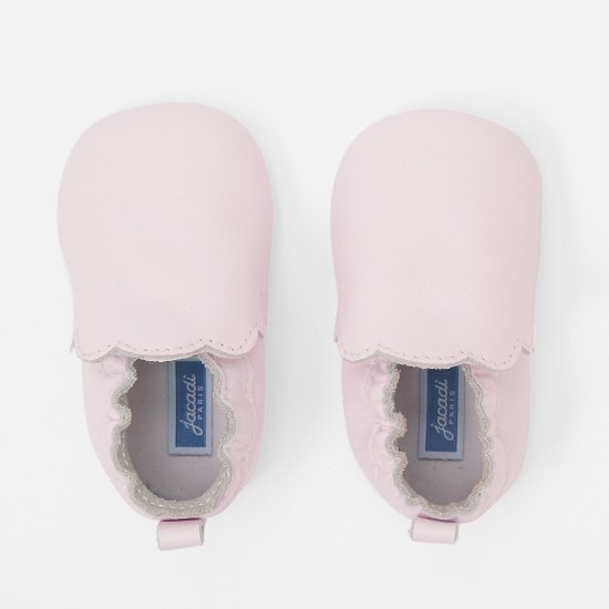 Baby girl leather booties