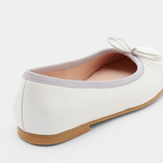Girl leather ballet flats