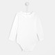 Toddler girl bodysuit with scalloped collar