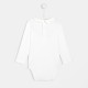 Toddler girl bodysuit with scalloped collar