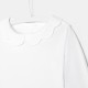 Toddler girl bodysuit with scalloped collar