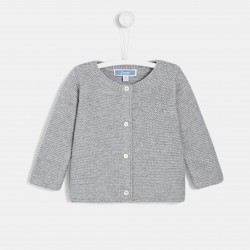 Baby girl garter stitch cardigan