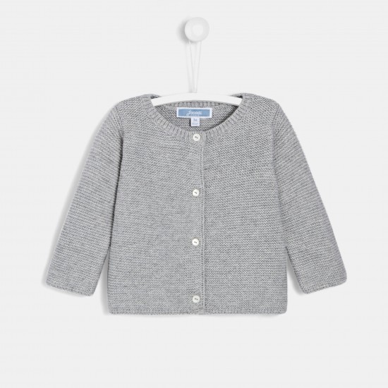 Baby girl garter stitch cardigan