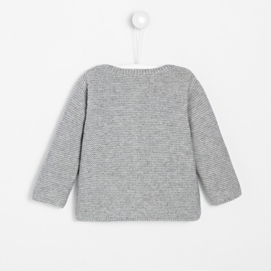 Baby girl garter stitch cardigan