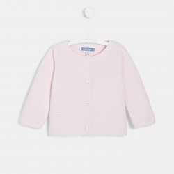 Baby girl garter stitch cardigan