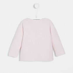 Baby girl garter stitch cardigan