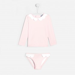 Toddler girl UV-blocking swimsuit