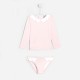 Toddler girl UV-blocking swimsuit
