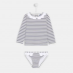 Toddler girl UV-blocking swimsuit