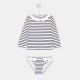 Toddler girl UV-blocking swimsuit