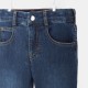 Boy denim-style fleece pants