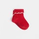Toddler girl socks with cuffs