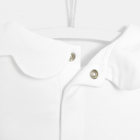 Toddler girl T-shirt with petal collar