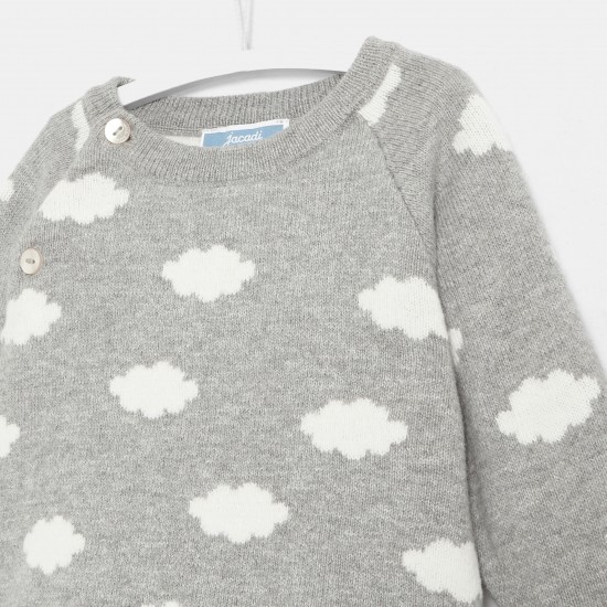 Baby boy little clouds set