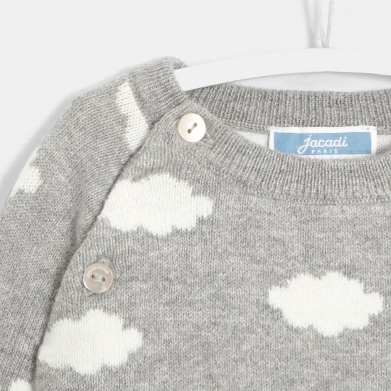 Baby boy little clouds set