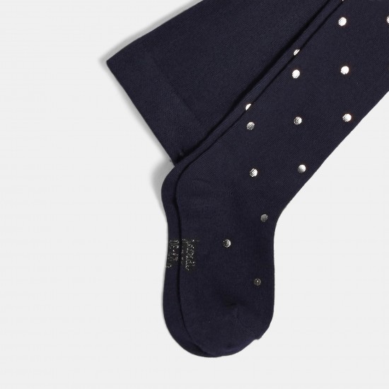 Girl Lurex polka dot tights