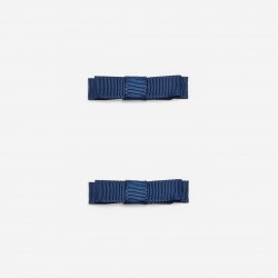 Duo of flat bow barrettes