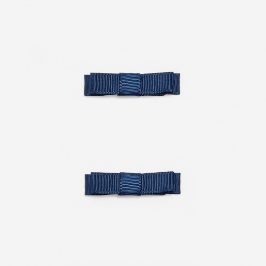 Duo of flat bow barrettes
