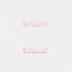 Duo of flat bow barrettes