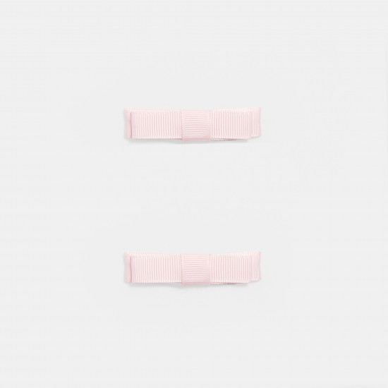 Duo of flat bow barrettes