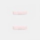 Duo of flat bow barrettes
