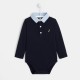 Toddler boy bodysuit with Oxford collar