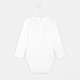Toddler girl bodysuit with scalloped collar