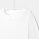 Toddler girl bodysuit with scalloped collar