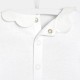 Toddler girl bodysuit with scalloped collar