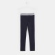 Girl cotton piqué leggings