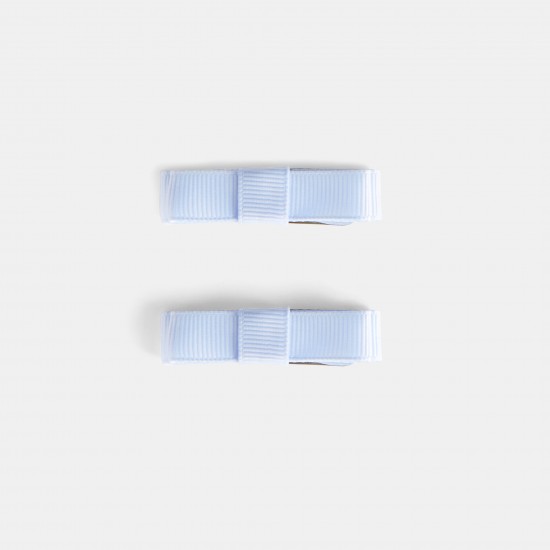 Duo of flat bow barrettes
