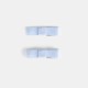 Duo of flat bow barrettes