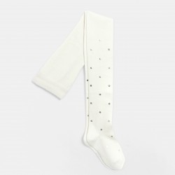 Girl Lurex polka dot tights