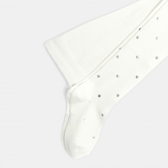 Girl Lurex polka dot tights