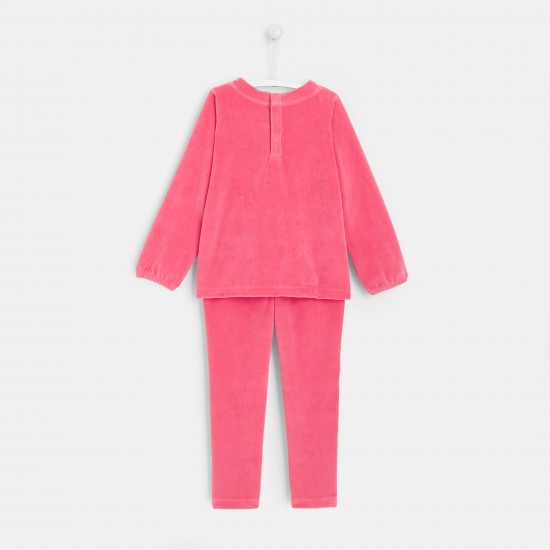 Girl velvet pajamas