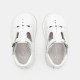 Unisex smooth leather T-strap shoes